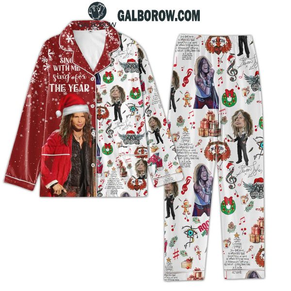 Aerosmith 2024 Sing For The Year Christmas Polyester Pajamas Set