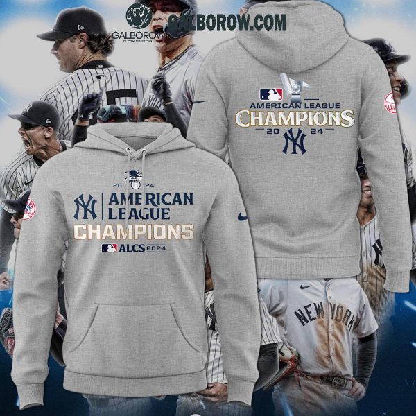 American Leagues Champions 2024 New York Yankees Gray Design Hoodie T Shirt