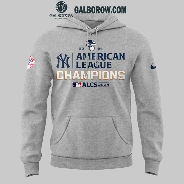 American Leagues Champions 2024 New York Yankees Gray Design Hoodie T Shirt