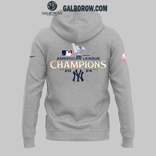 American Leagues Champions 2024 New York Yankees Gray Design Hoodie T Shirt