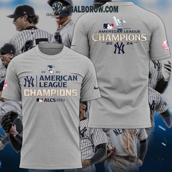 American Leagues Champions 2024 New York Yankees Gray Design Hoodie T Shirt