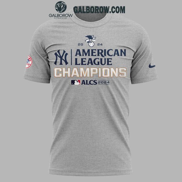 American Leagues Champions 2024 New York Yankees Gray Design Hoodie T Shirt