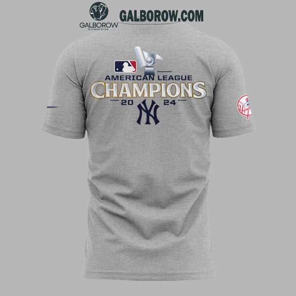 American Leagues Champions 2024 New York Yankees Gray Design Hoodie T Shirt