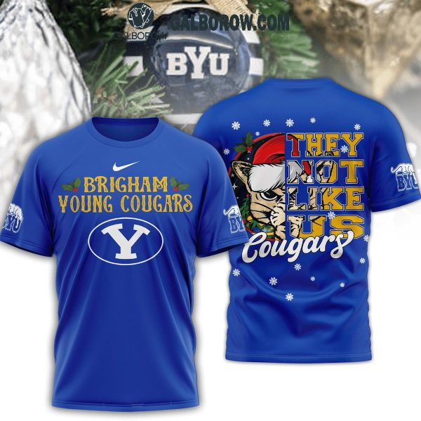 BYU Cougars They Not Like Us Christmas Cougars Hoodie T-Shirt