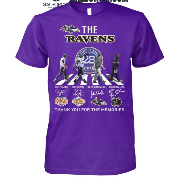 Baltimore Ravens Thank You For 128 Years The Ravens Legends 2024 T-Shirt