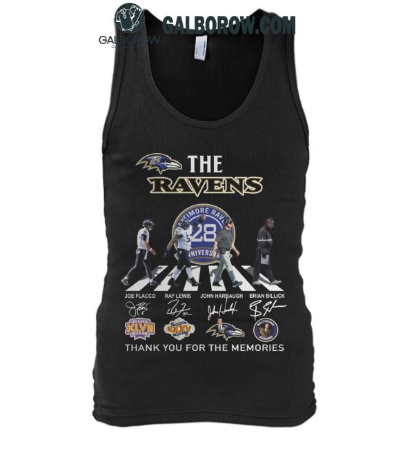 Baltimore Ravens Thank You For 128 Years The Ravens Legends 2024 T-Shirt