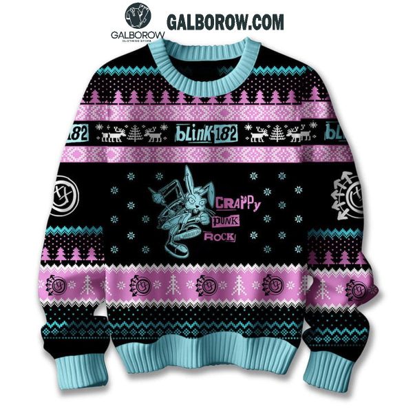 Blink-182 Crappy Punk Rock Christmas Ugly Sweater