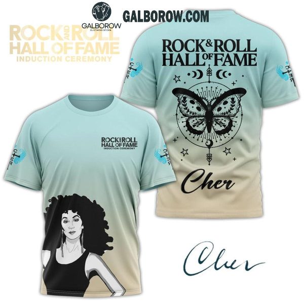 Cher Believe Rock And Roll Hall Of Fame 2024 Hoodie T-Shirt Blue