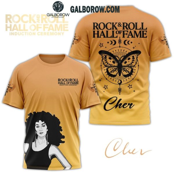 Cher Believe Rock And Roll Hall Of Fame 2024 Yellow Hoodie T-Shirt