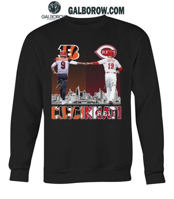 Cincinnati Bengals 2024 Joseph Burrow Cincinnati Reds Joey Votto T-Shirt