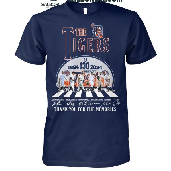 Detroit Tigers 1894-2024 The Tigers 130 Years Thank You For The Memories T-Shirt