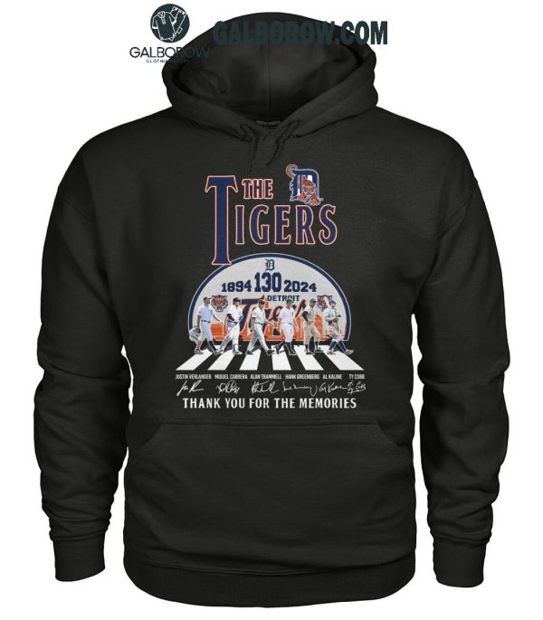 Detroit Tigers 1894-2024 The Tigers 130 Years Thank You For The Memories T-Shirt