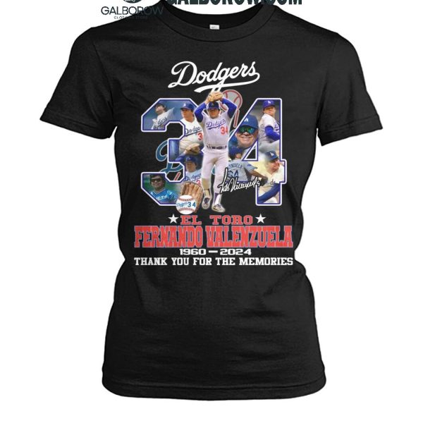 Fernando Valenzuela Los Angeles Dodgers 1960 2024 Thank You T Shirt