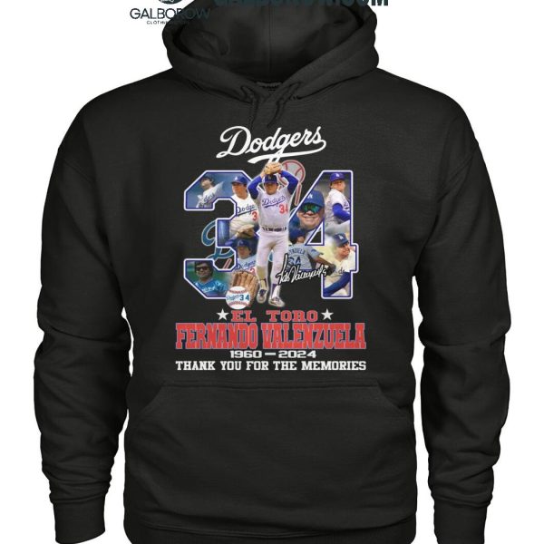 Fernando Valenzuela Los Angeles Dodgers 1960 2024 Thank You T Shirt