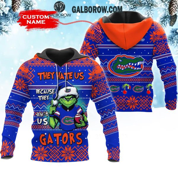 Florida Gators They Hate Us Christmas Grinch Personalized Hoodie T-Shirt