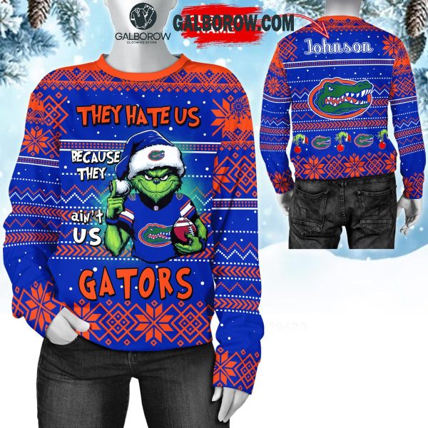 Florida Gators They Hate Us Christmas Grinch Personalized Hoodie T-Shirt