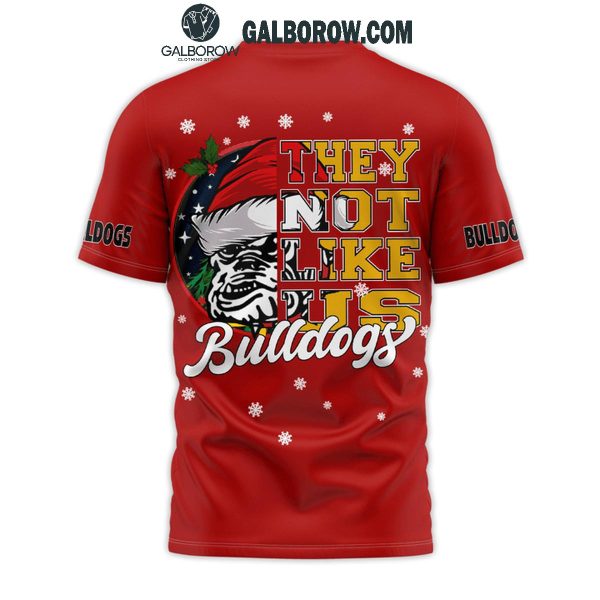 Georgia Bulldogs They Not Like Us Christmas Bulldogs Hoodie T-Shirt