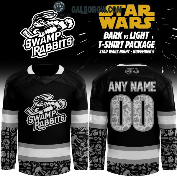 Greenville Swamp Rabbits Dark Versus Light Star Wars 2024 Personalized Hockey Jersey