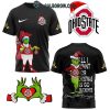 Grinch All I Want For Christmas Is Go Ohio State Buckeyes Green Design Hoodie T-Shirt