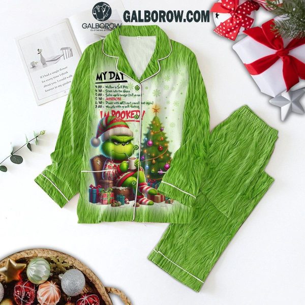 Grinch Christmas Day To Do List Polyester Pajamas Set