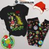 Grinch Christmas Is This Jolly Enough Red Holiday Fleece Pajamas Set