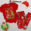 Grinch Christmas Is This Jolly Enough Fleece Pajamas Set Black