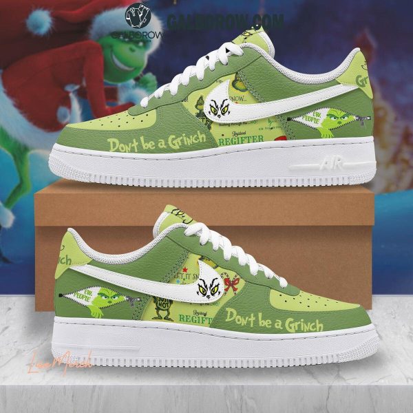 Grinch Let It Snow Don’t Be A Grinch Air Force 1 Shoes