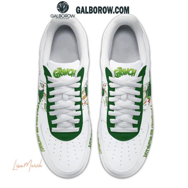 Grinch Let It Snow Waiting For Grinchmas Air Force 1 Shoes