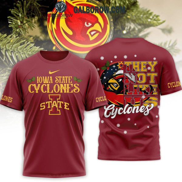 Iowa State Cyclones They Not Like Us Christmas Cyclones Hoodie T-Shirt