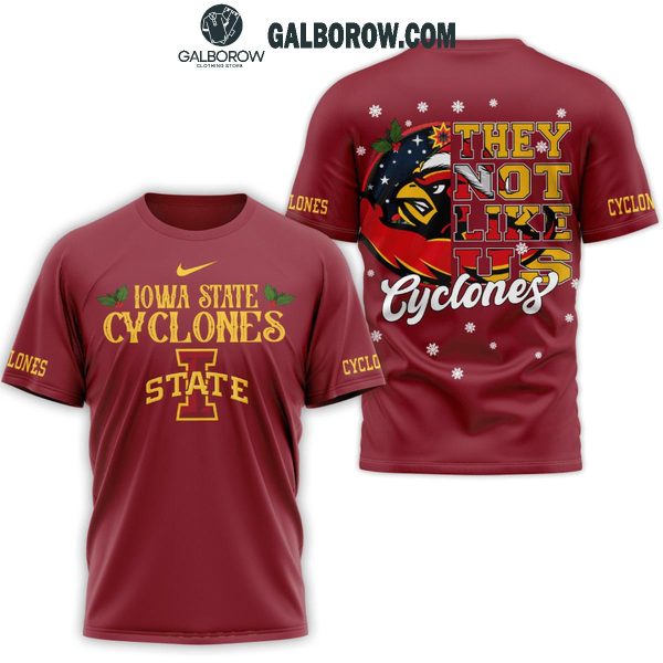 Iowa State Cyclones They Not Like Us Christmas Cyclones Hoodie T-Shirt