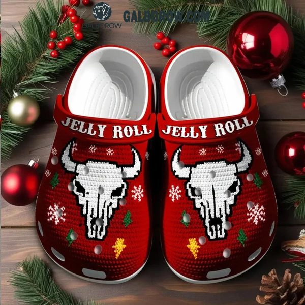 Jelly Roll Snow Christmas Time Celebrating Crocs Clogs