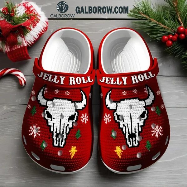 Jelly Roll Snow Christmas Time Celebrating Crocs Clogs