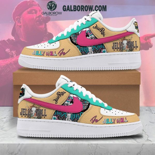 Jelly Roll Team Roll World Tour 2024 Air Force 1 Shoes