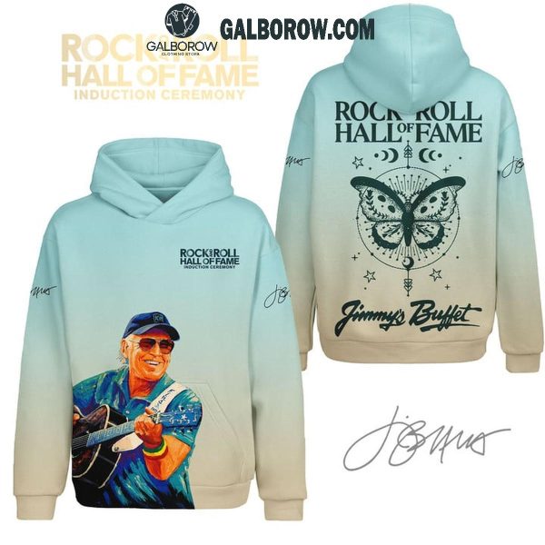 Jimmy Buffett Love Island Rock And Roll Hall Of Fame 2024 Hoodie T-Shirt Blue