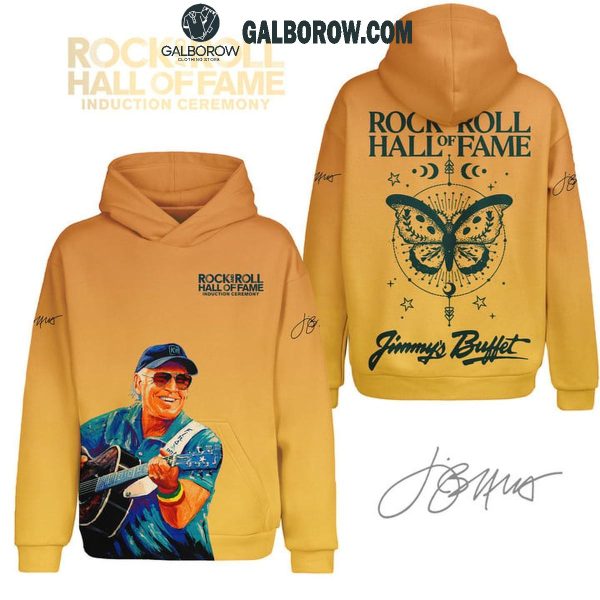 Jimmy Buffett Love Island Rock And Roll Hall Of Fame 2024 Yellow Hoodie T-Shirt