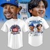 LA Dodgers Fanatics 2024 Champions Ohtani Betts Navy Baseball Jersey