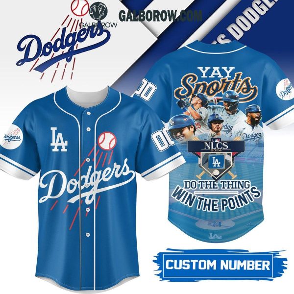 Los Angeles Dodgers 2024 Do The Thing Win The Point Personalized Baseball Jersey