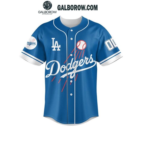 Los Angeles Dodgers 2024 Do The Thing Win The Point Personalized Baseball Jersey