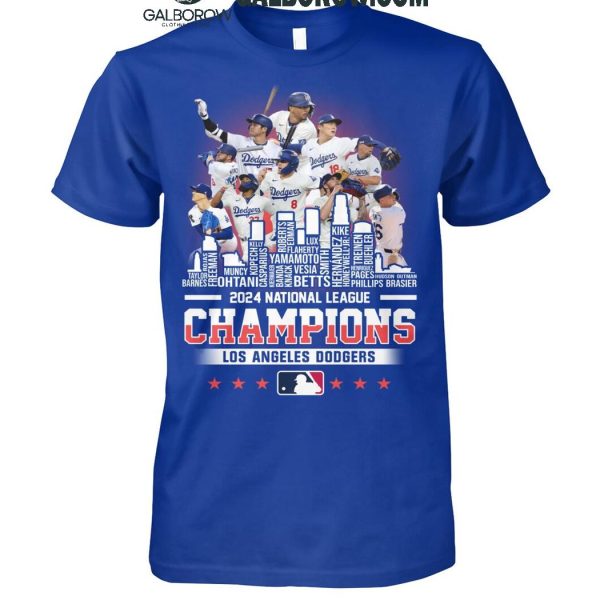 Los Angeles Dodgers 2024 National League Champions T-Shirt