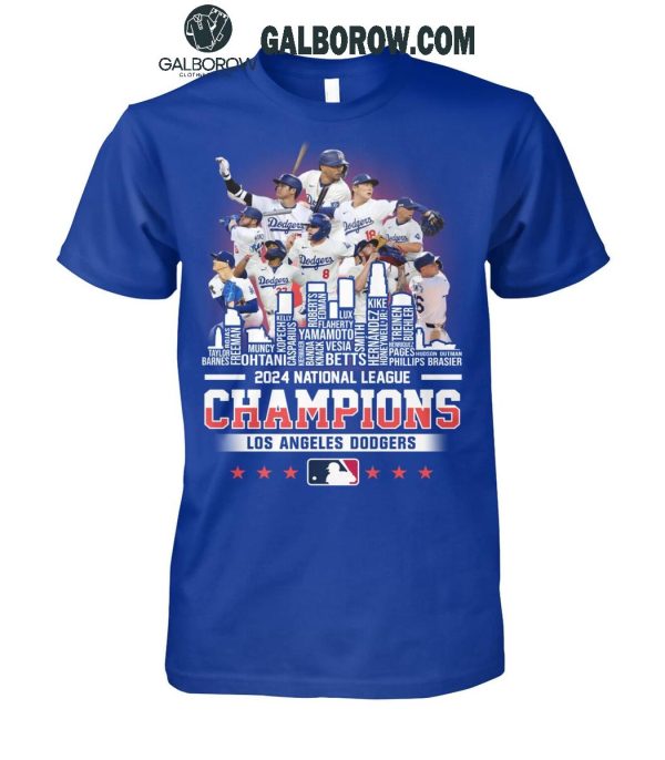 Los Angeles Dodgers 2024 National League Champions T-Shirt