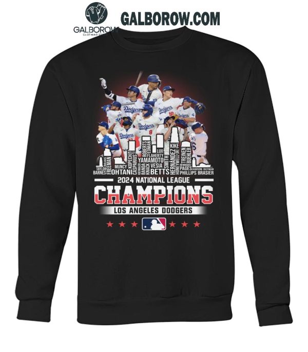 Los Angeles Dodgers 2024 National League Champions T-Shirt