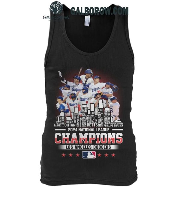 Los Angeles Dodgers 2024 National League Champions T-Shirt