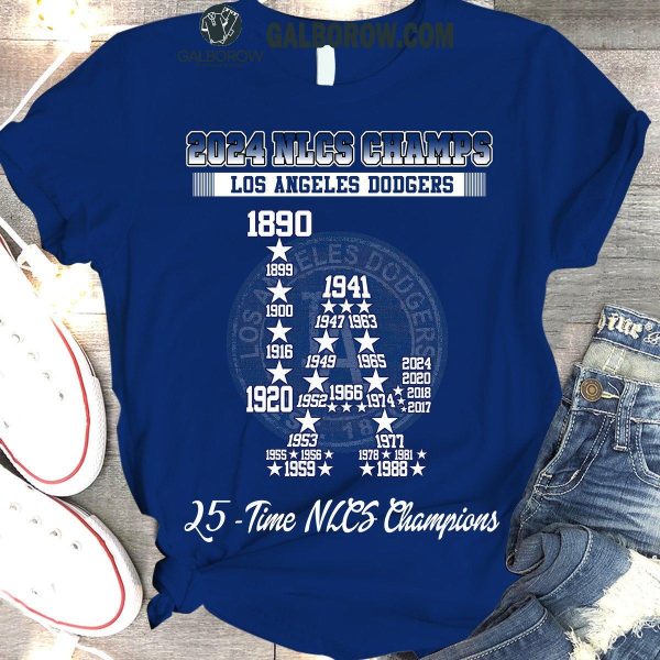 Los Angeles Dodgers 25th Time National League Champions 2024 T-Shirt