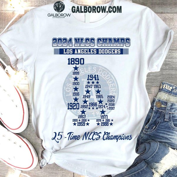 Los Angeles Dodgers 25th Time National League Champions 2024 T-Shirt