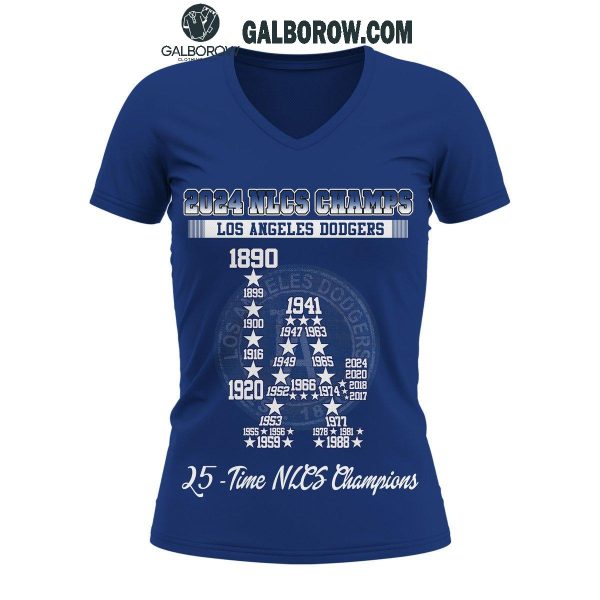 Los Angeles Dodgers 25th Time National League Champions 2024 T-Shirt