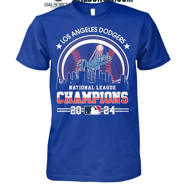 Los Angeles Dodgers Celebrating National League Champions 2024 T-Shirt