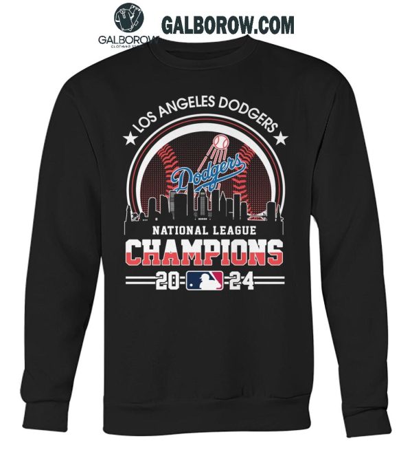 Los Angeles Dodgers Celebrating National League Champions 2024 T-Shirt