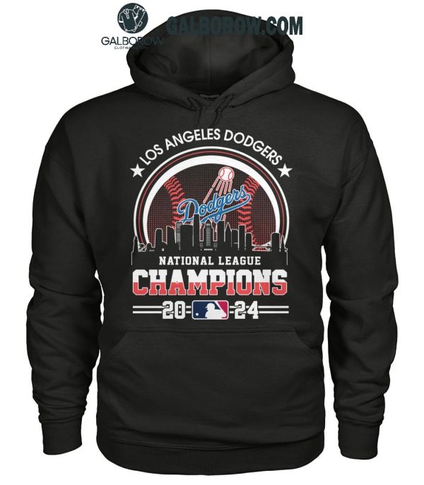 Los Angeles Dodgers Celebrating National League Champions 2024 T-Shirt