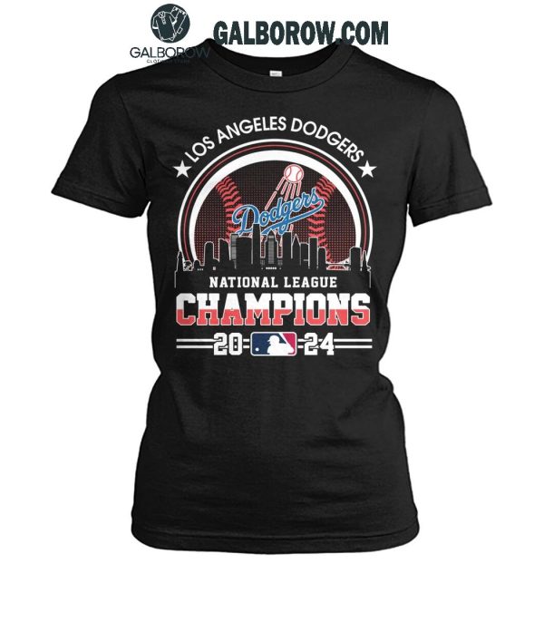 Los Angeles Dodgers Celebrating National League Champions 2024 T-Shirt