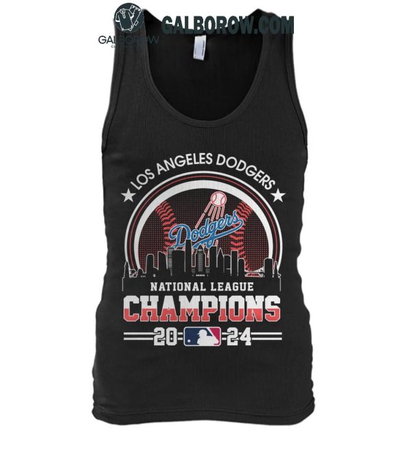 Los Angeles Dodgers Celebrating National League Champions 2024 T-Shirt